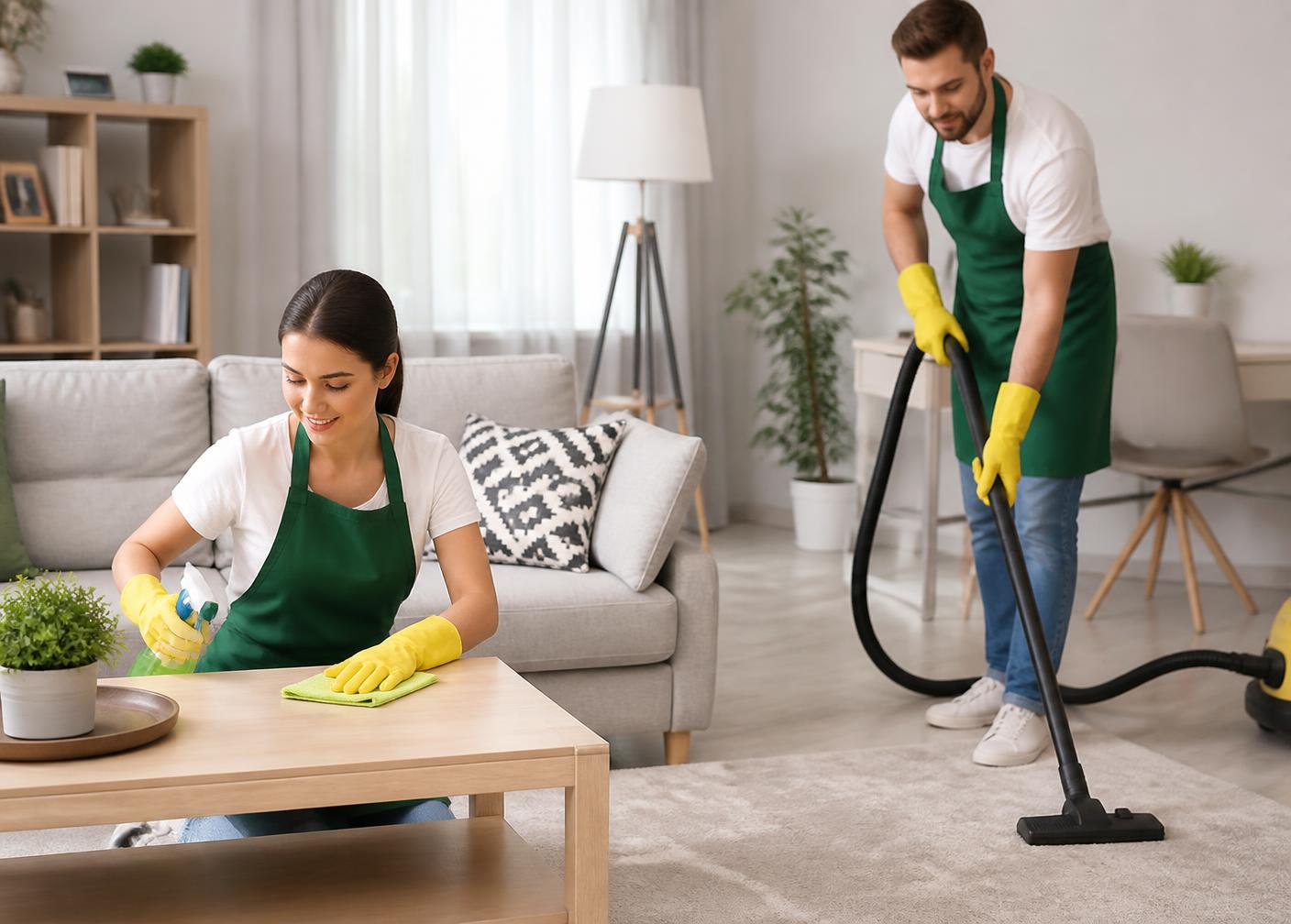 Professional home cleaners